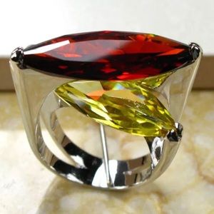 Unique Setting Two Stone Ring (costume)